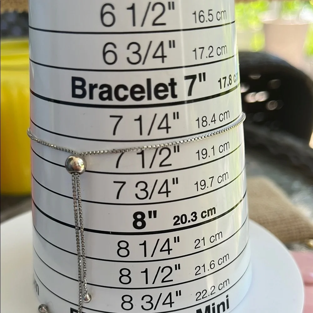 Silver 925 & Amethyst adjustable bracelet - Picture 3 of 5